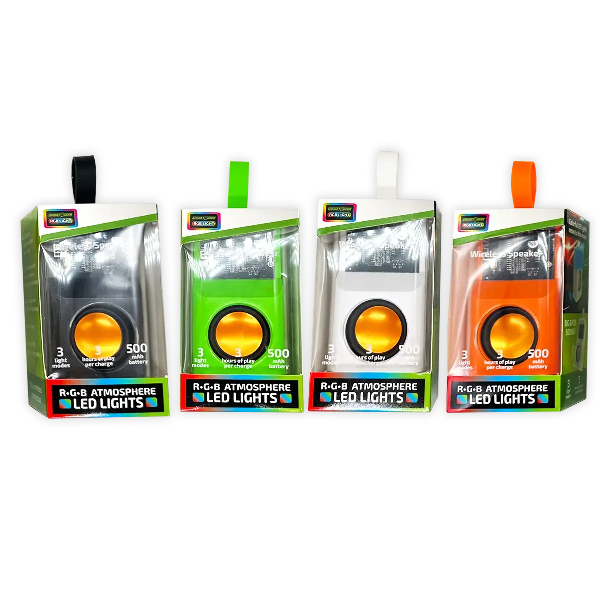 Wireless Speaker Transparent With Led Lights - 6 Pieces Per Retail Ready Display 23870 2