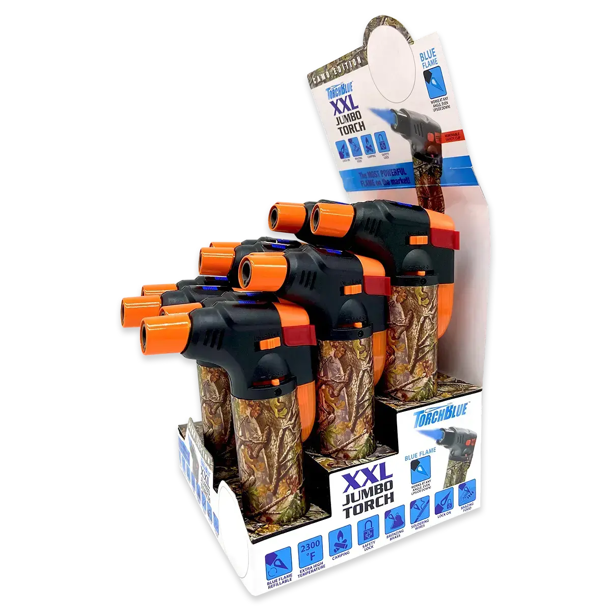 Camo Torch Lighter Xxl - 12 Pieces Per Retail Ready Display 23927 1