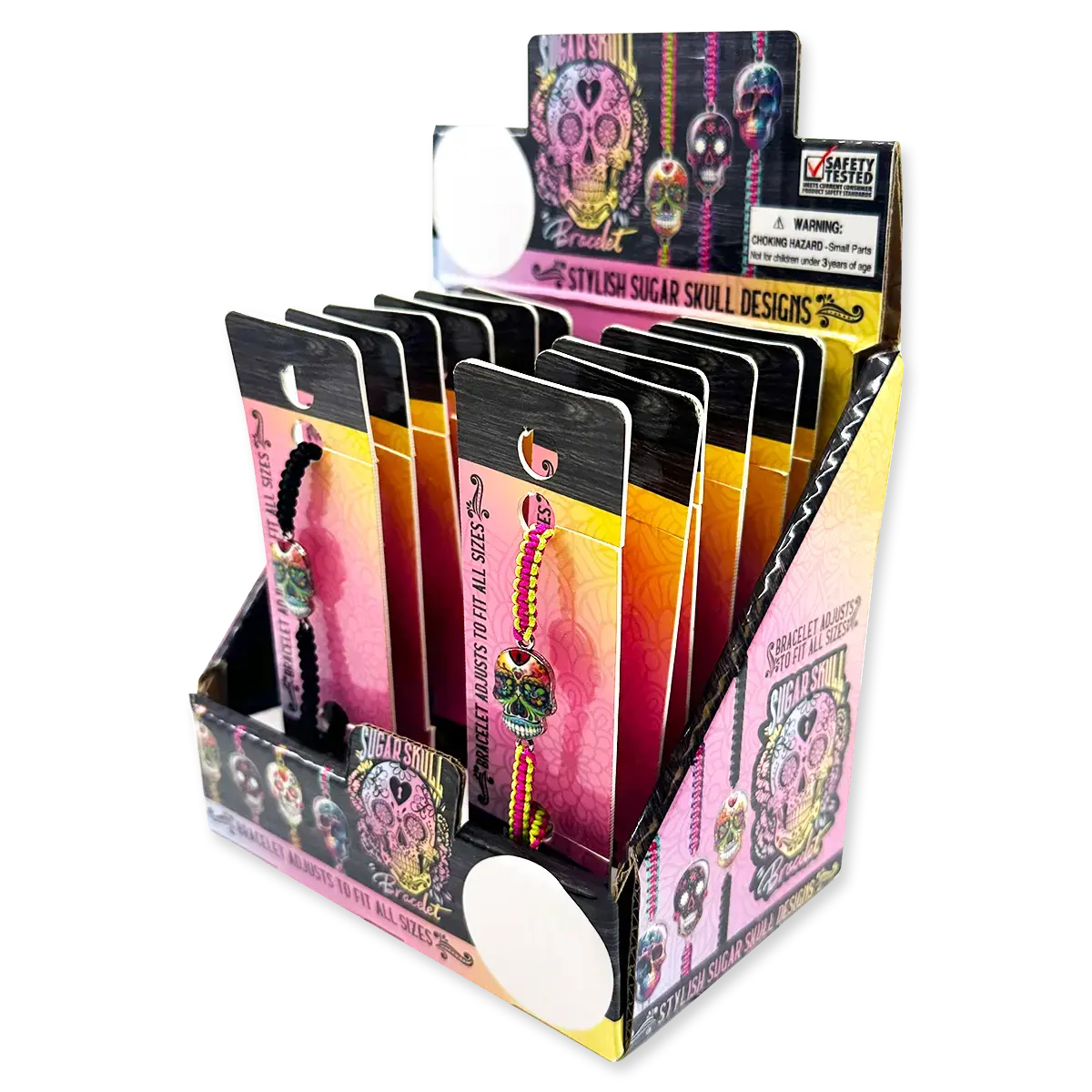 Sugar Skull Bracelet - 12 Pieces Per Retail Ready Display 23986 1