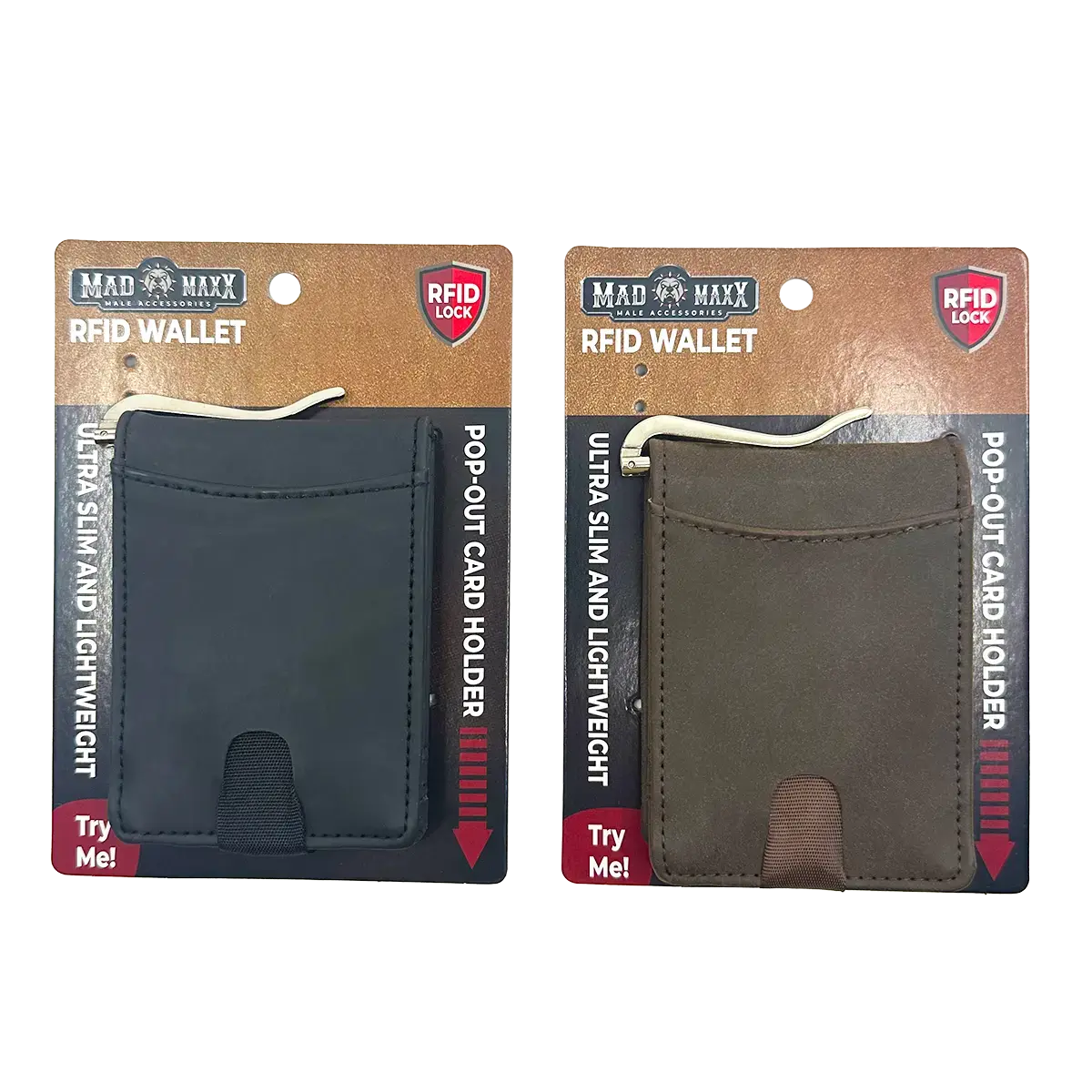 Leather Rfid Blocking Ultra Slim Wallet - 6 Pieces Per Retail Ready Display 24003 2