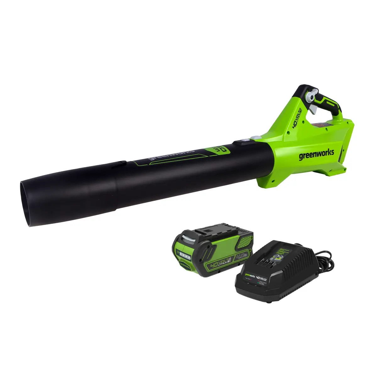 40V 125 Mph - 450 Cfm Leaf Blower, 2.0Ah Battery And Charger Included - Blf346 1