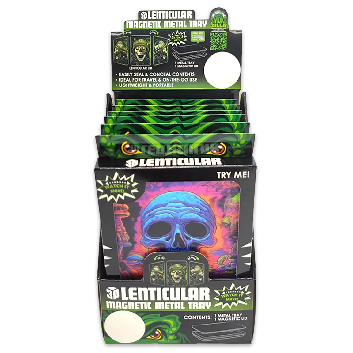 Roll Tray With Lenticular Magnetic Cover - 6 Pieces Per Retail Ready Display 24205 2