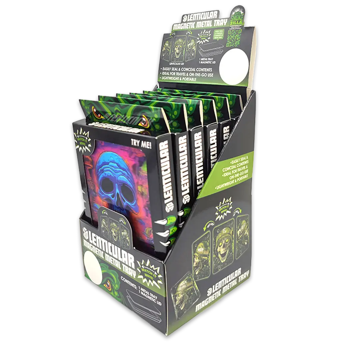 Roll Tray With Lenticular Magnetic Cover - 6 Pieces Per Retail Ready Display 24205 1