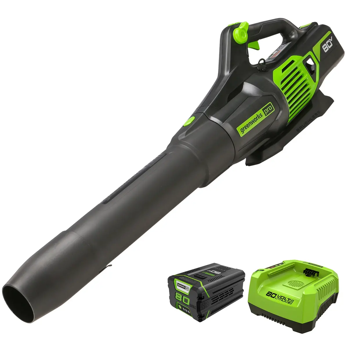 80V 650 Cfm - 145 Mph Brushless Leaf Blower, 2.0Ah Battery And Charger Included 1