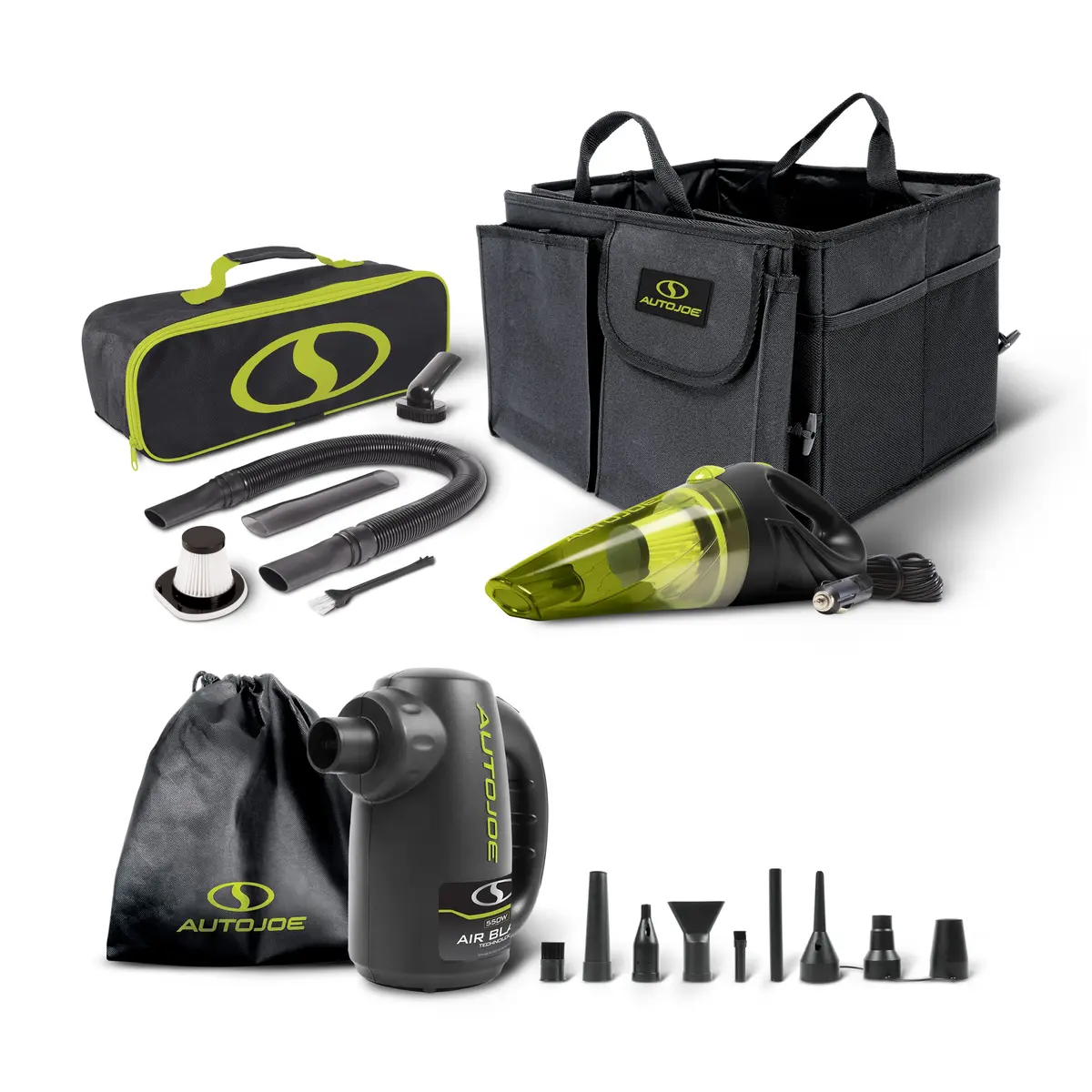 Auto Joe Automotive Organizer Bundle | Vacuum + Water Dryer + Storage Organizer 1