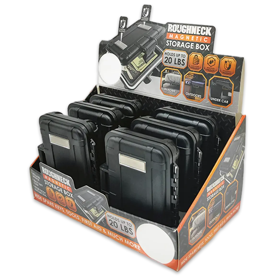 Smell Proof Magnetic Storage Box - 6 Pieces Per Retail Ready Display 24346 1