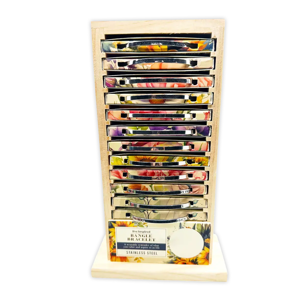 Inspirational Bangle Bracelet - 12 Pieces Per Retail Ready Display 24352 2