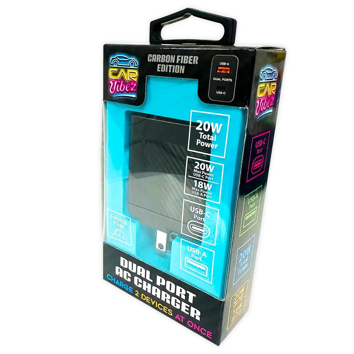 Ac Wall Charger Dual Usb / Usb-C Ports 20 Watts - 3 Pieces Per Pack 24573 1