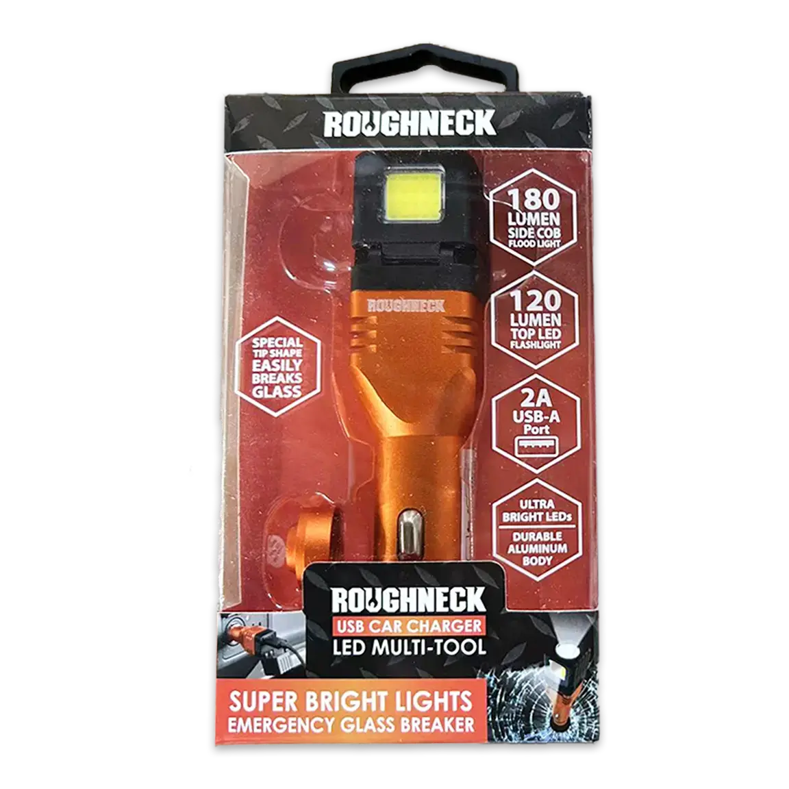 Car Charger Usb Port With Flashlight Multi-Tool 2 Amp - 3 Pieces Per Pack 24591 1