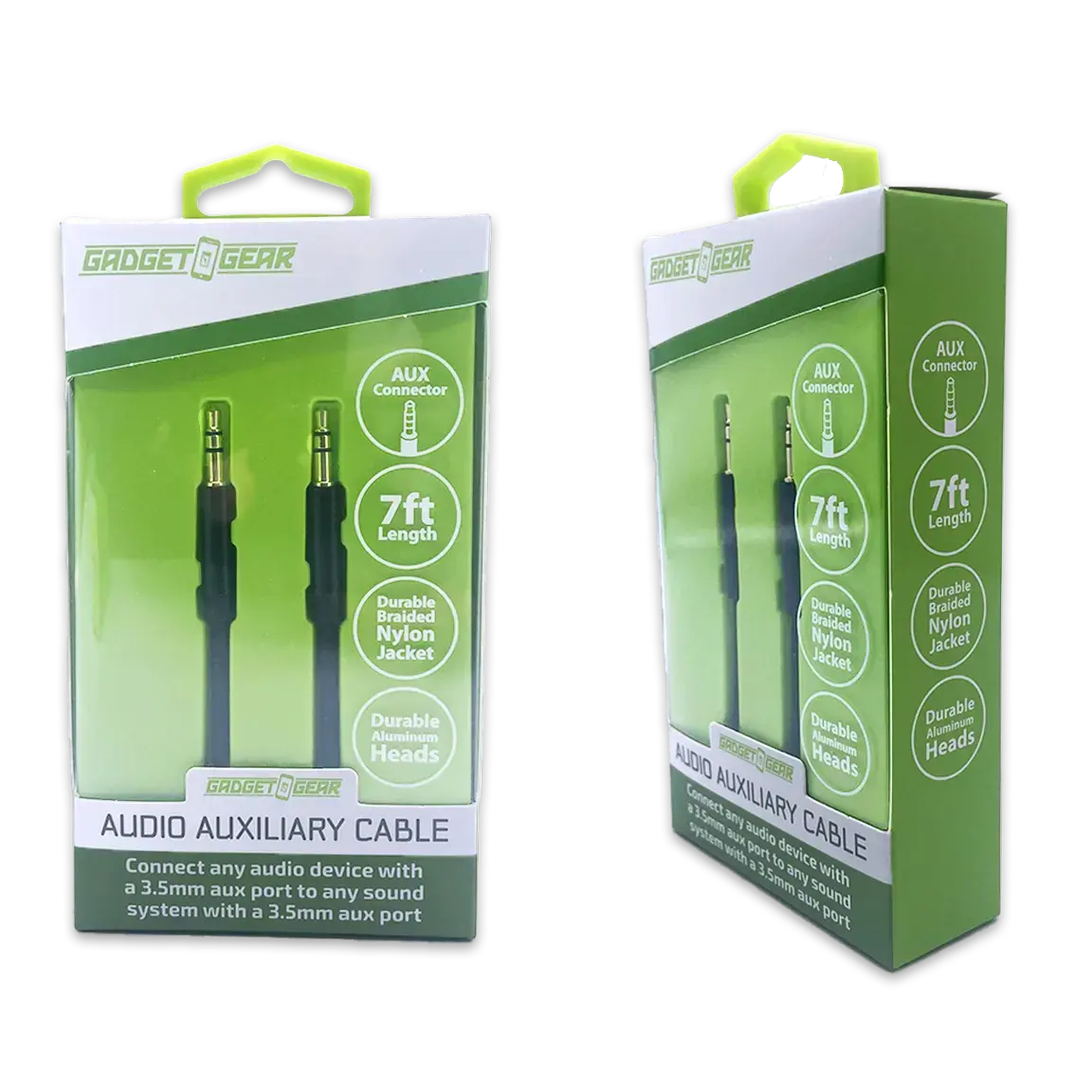 Auxiliary Audio Cable 7Ft - 3 Pieces Per Pack 24637 2