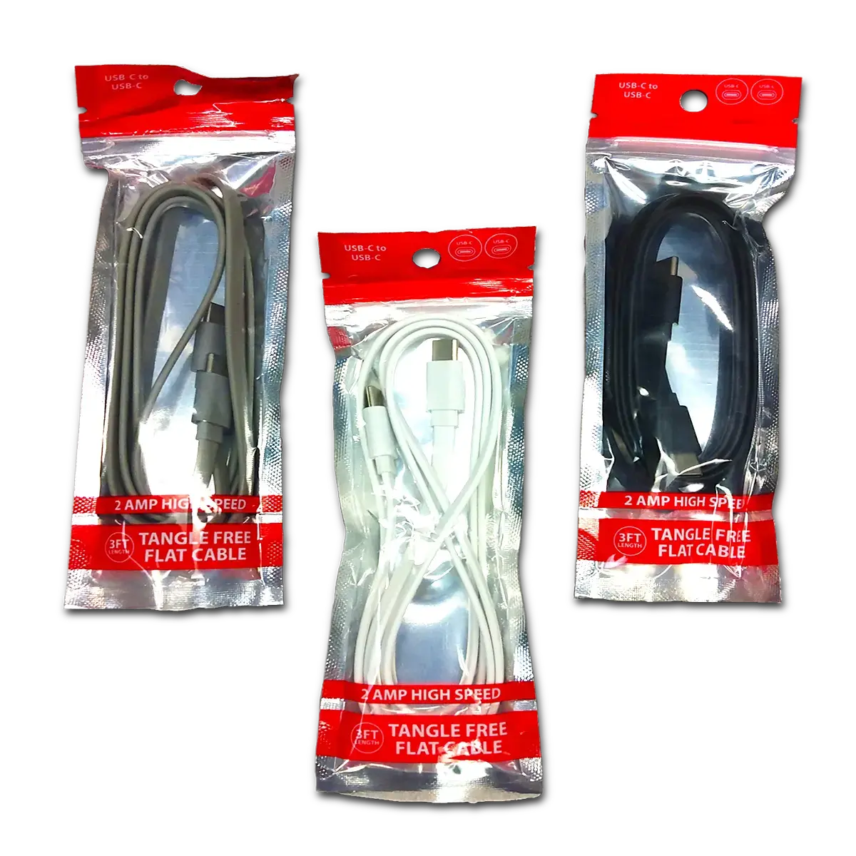 Charging Cable Usb-C To Usb-C 3Ft 2 Amp - 20 Pieces Per Pack 24679 1