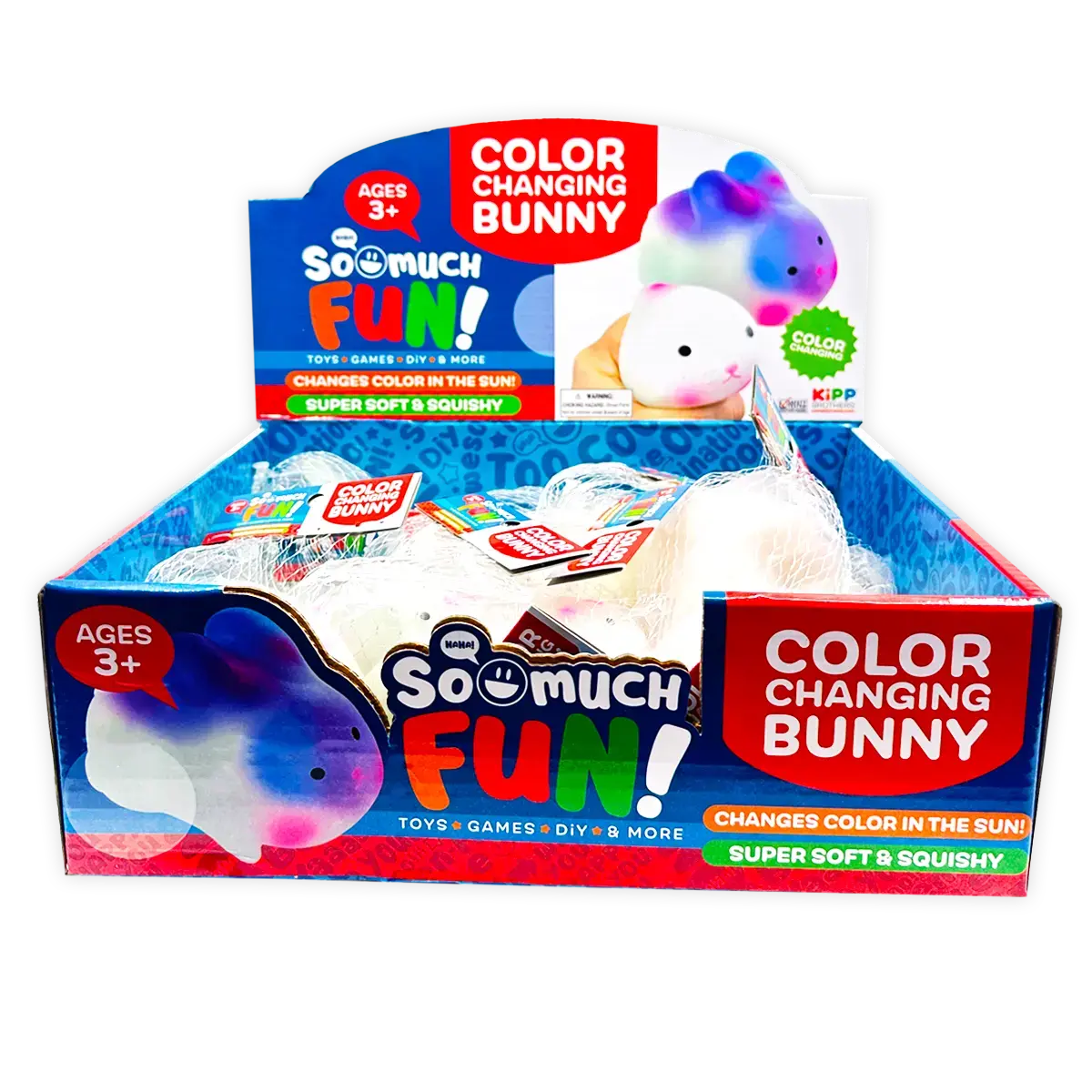 Squish And Squeeze Color Changing Bunny - 12 Pieces Per Retail Ready Display 24766 2