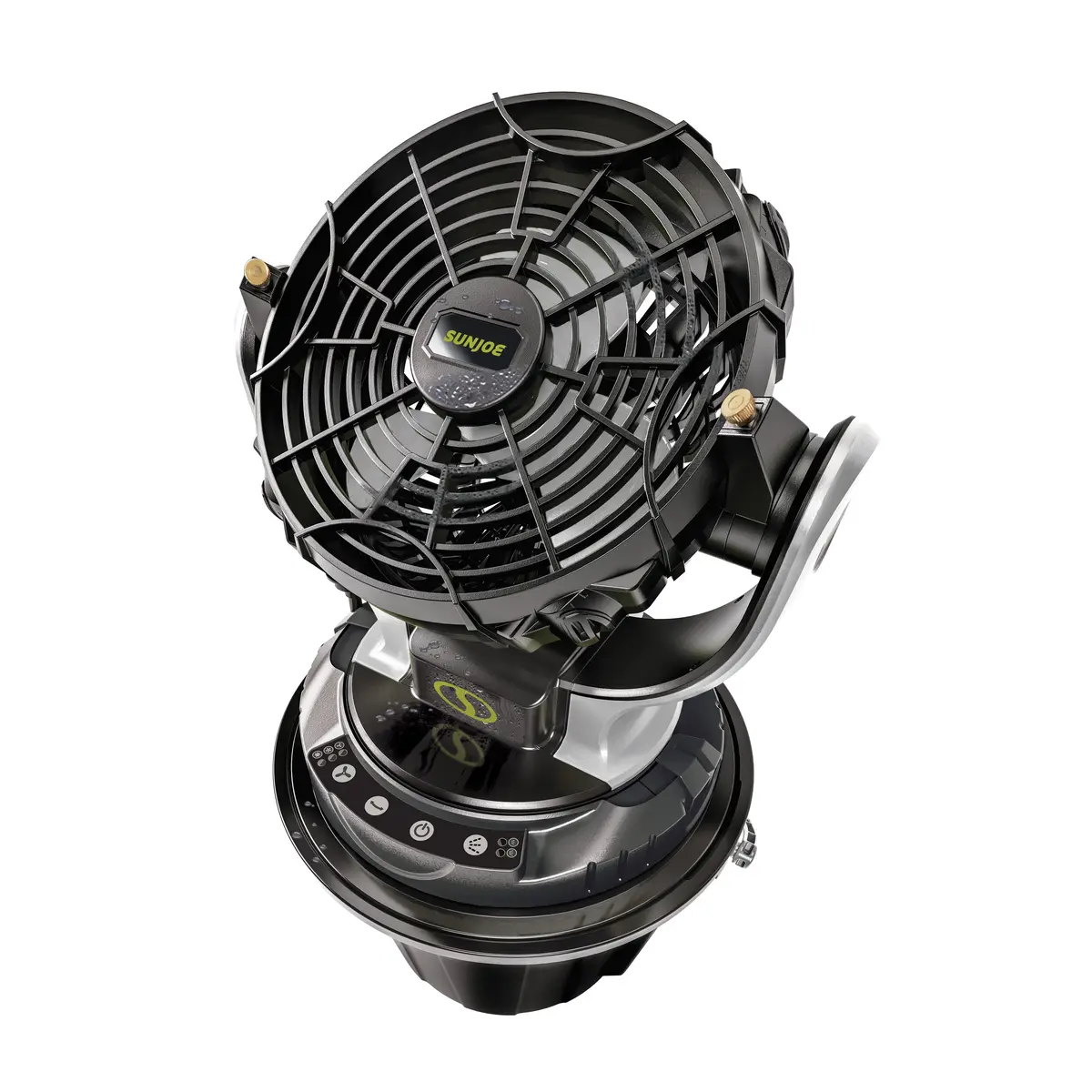 Sun Joe 24V-Mstfan-Lte 24-Volt* Ionmax Cordless Indoor/Outdoor Misting Fan Kit W/ 6-Gallon Portable Bucket | 60 Sq. Ft. Coverage | W/ 2.0-Ah Battery + Charger 1