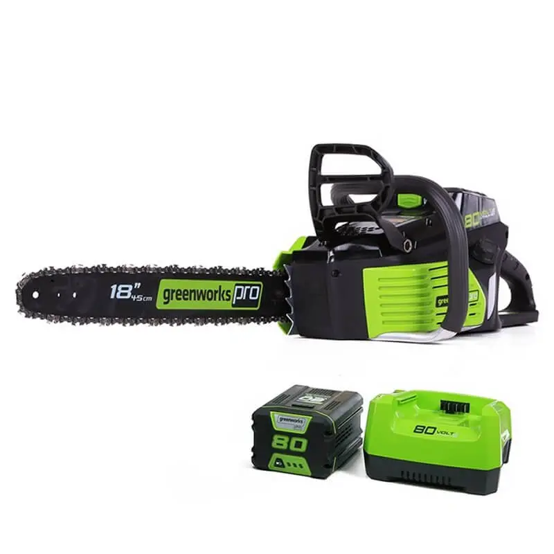 80V 18" Brushless Chainsaw, 2.0Ah Battery And Charger Included 1