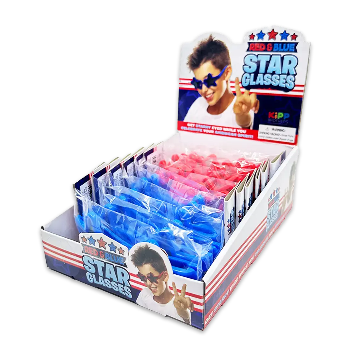 Patriotic Kids Star Sunglasses - 12 Pieces Per Retail Ready Display 25077 1