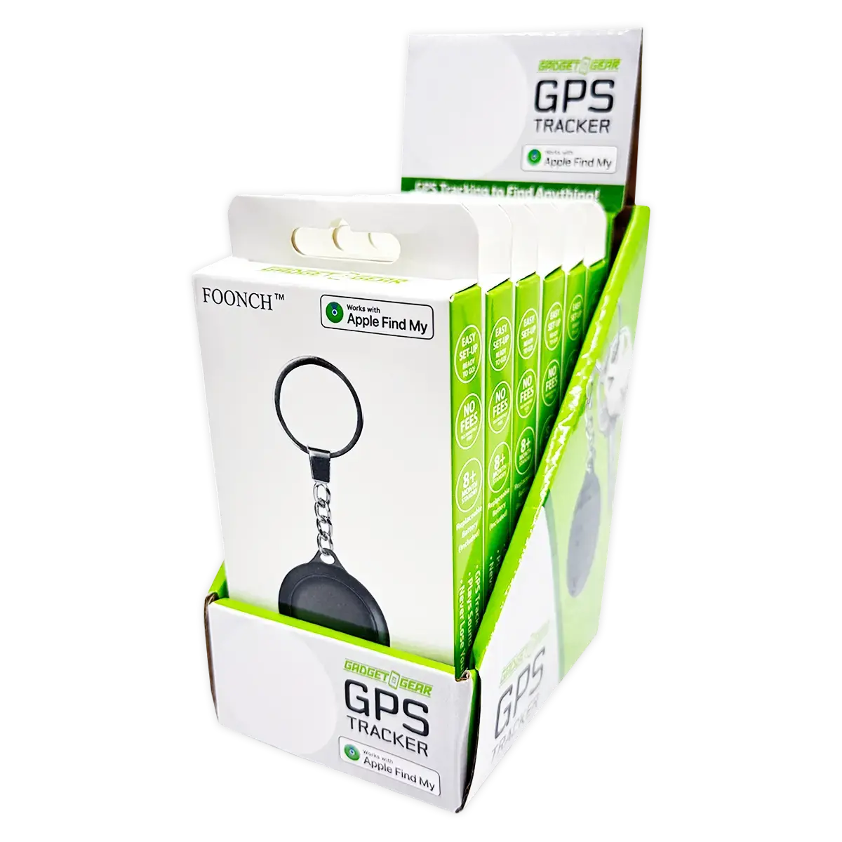 Gps Tracker Key Chain Apple Find My™ Compatible - 6 Pieces Per Retail Ready Display 25086 1