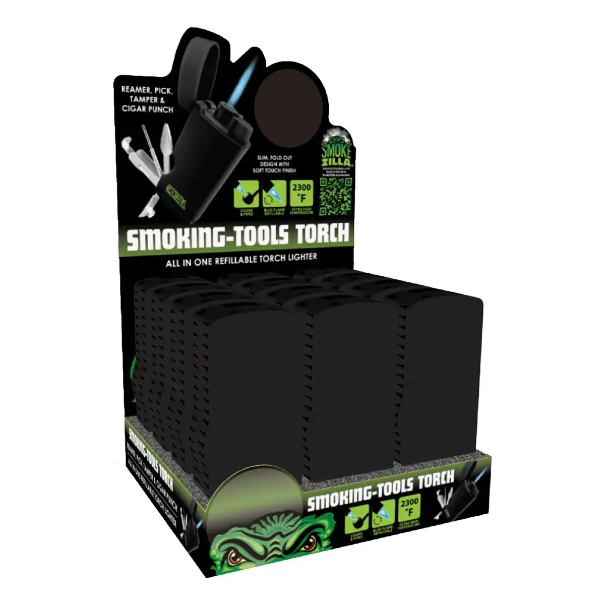 Torch Lighter With Smoking Tools - 12 Pieces Per Retail Ready Display 25092 1
