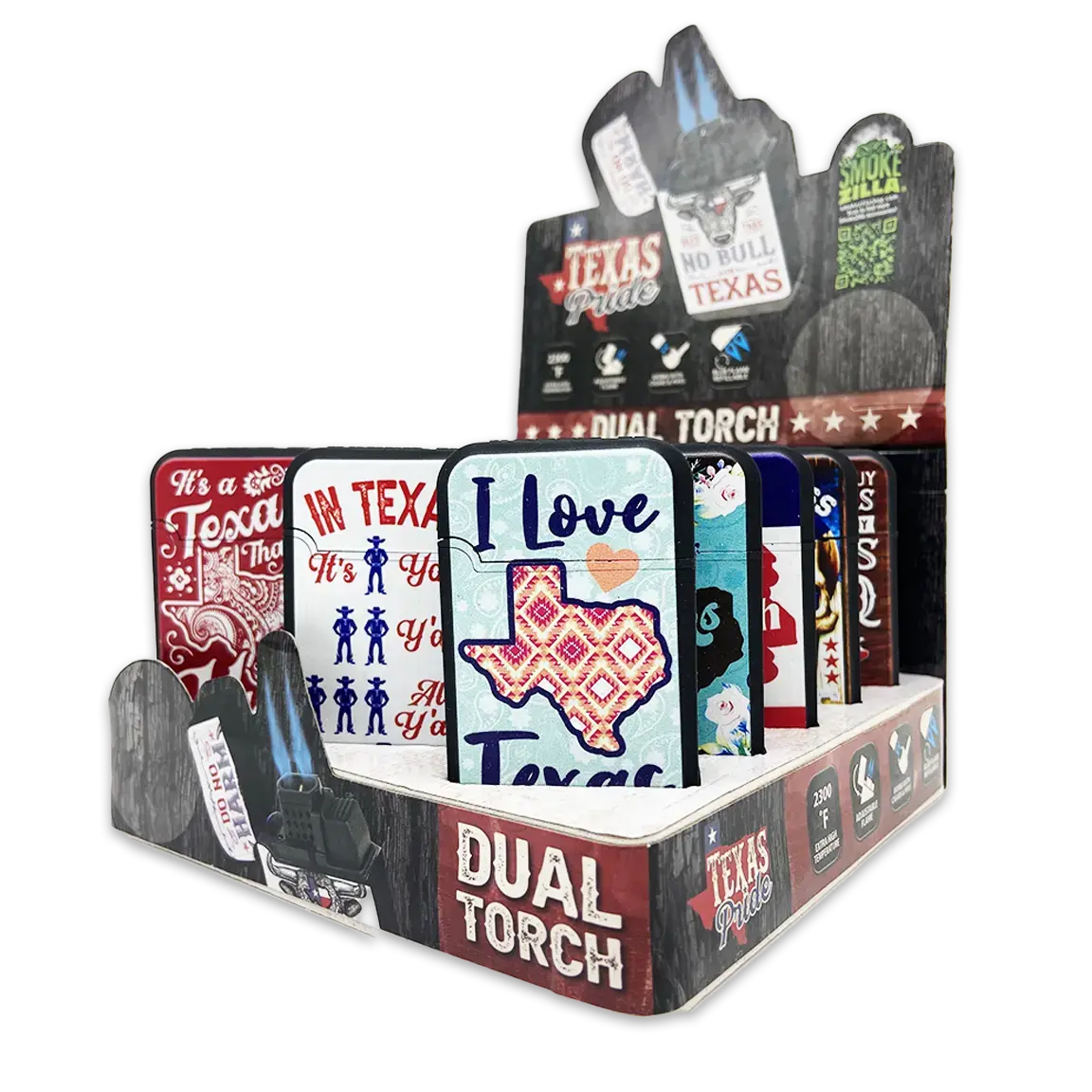 Big Bubba Texas Dual Torch Lighter - 15 Pieces Per Retail Ready Display 25099 1