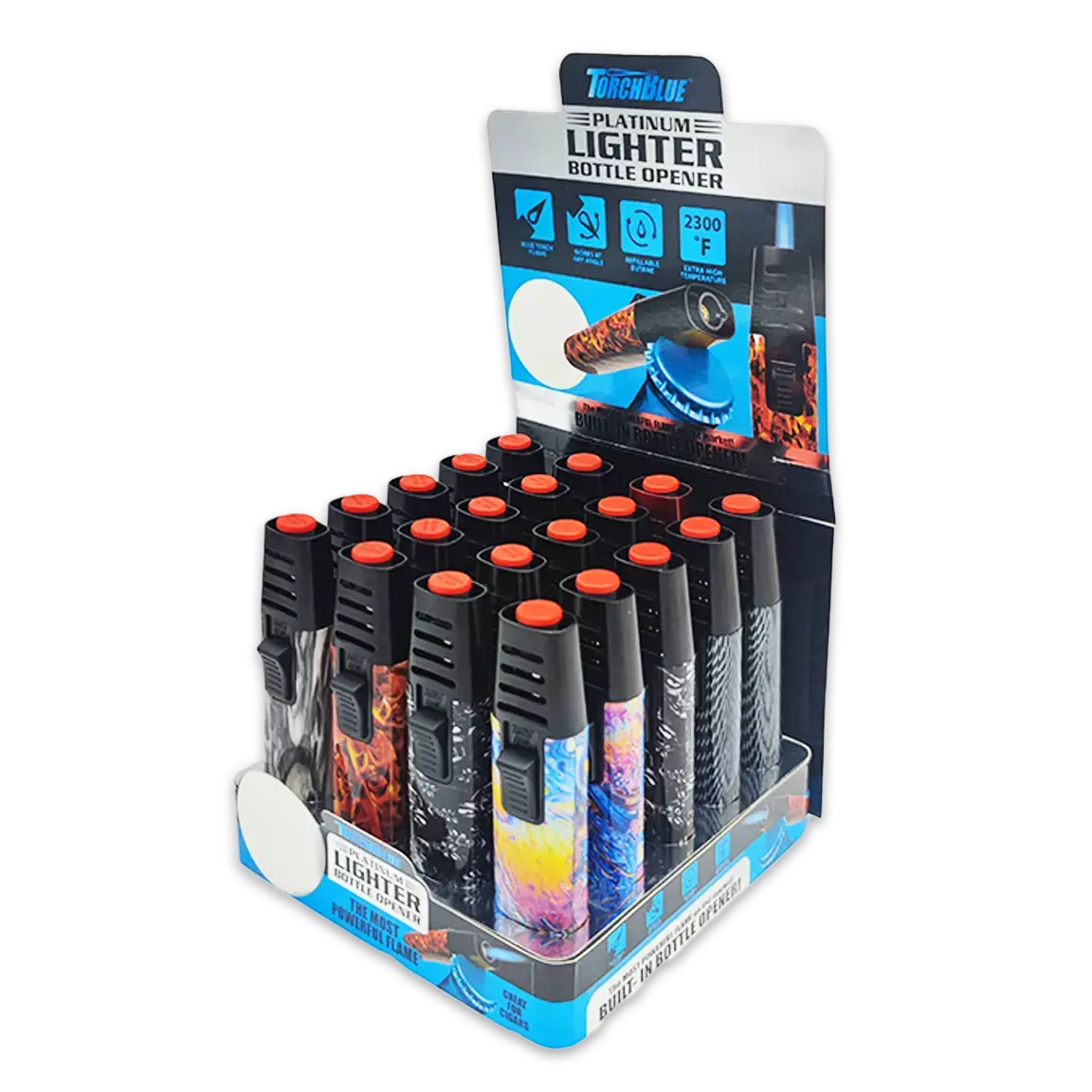 Torch Stick Bottle Opener Lighter - 20 Pieces Per Retail Ready Display 25101 1