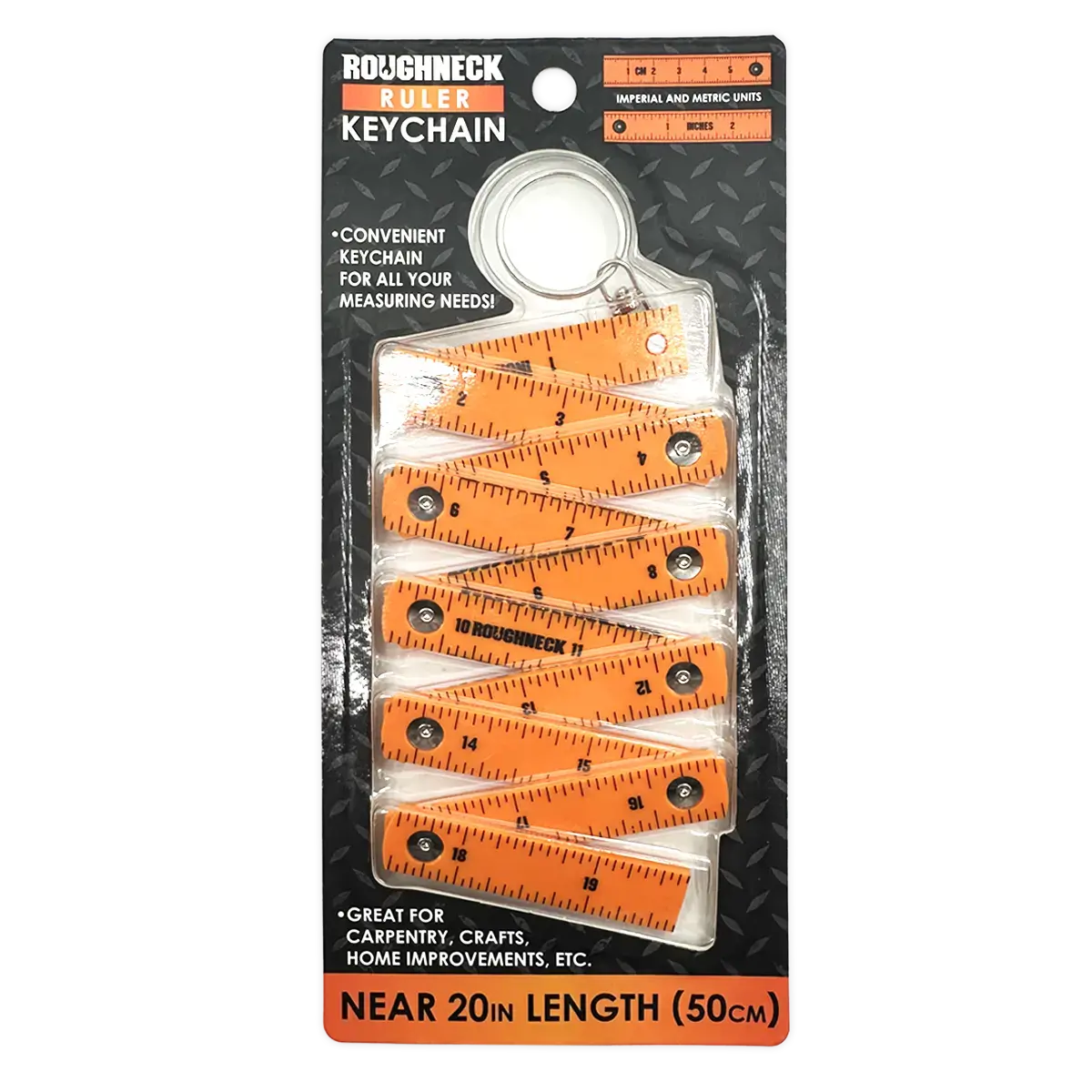 Roughneck Ruler Keychain - 6 Pieces Per Retail Ready Display 25118 2