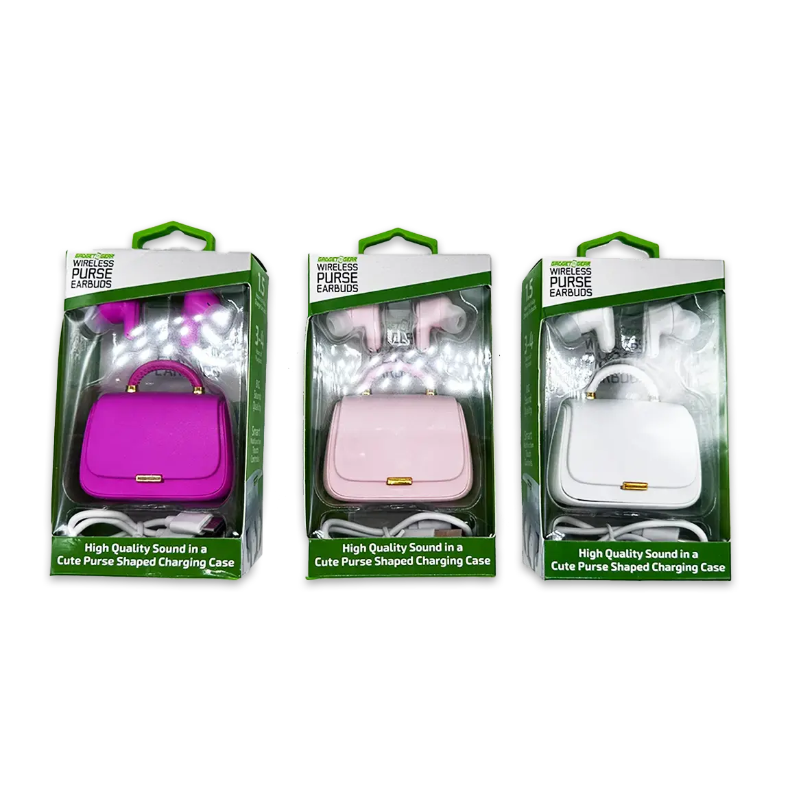 Wireless Earbuds With Stylish Handbag Case - 6 Pieces Per Retail Ready Display 25124 2