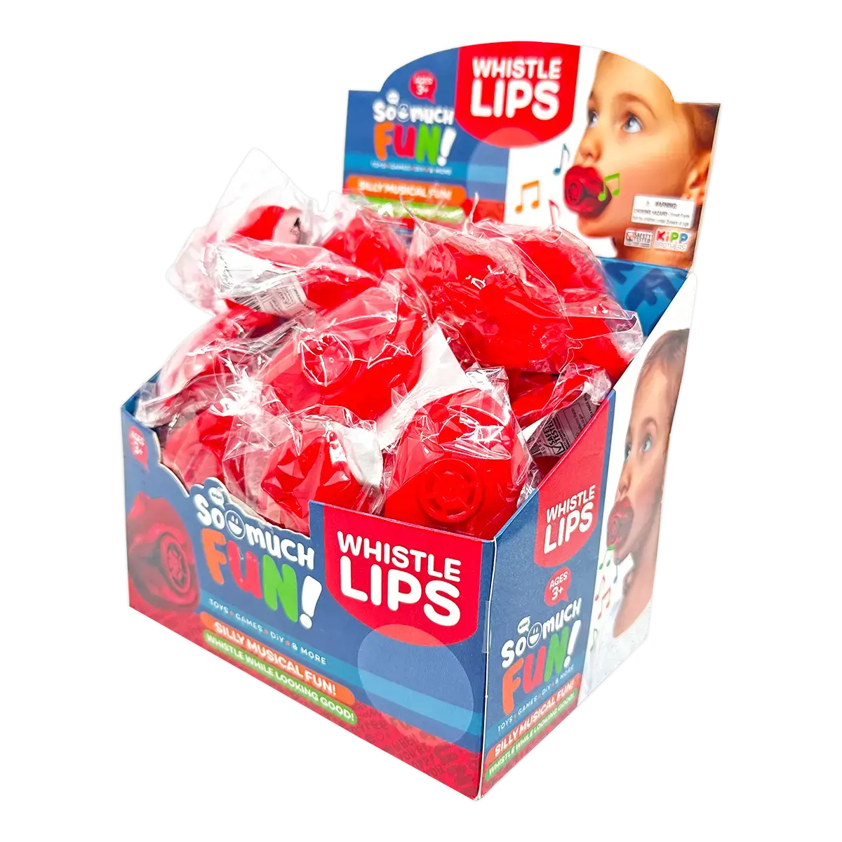Red Whistle Lips - 48 Per Retail Ready Display 25128 1