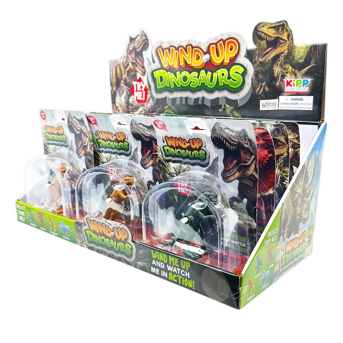 Wind-Up Dinosaur Toy - 12 Pieces Per Retail Ready Display 25172 1