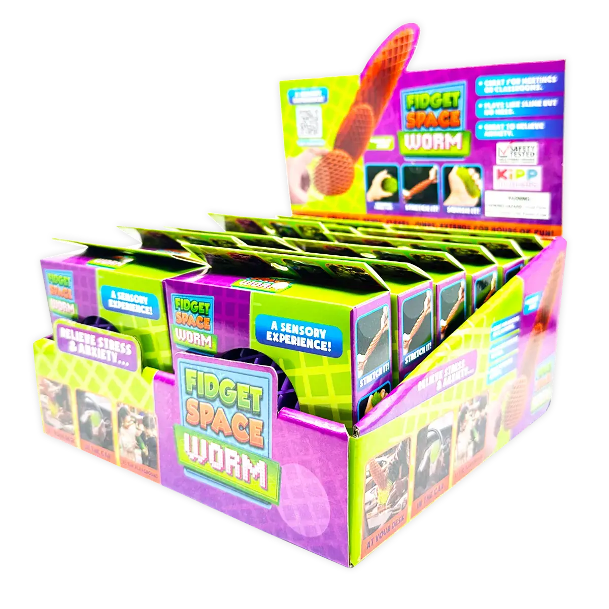 Fidget Space Worm Toy - 12 Pieces Per Retail Ready Display 25246 1