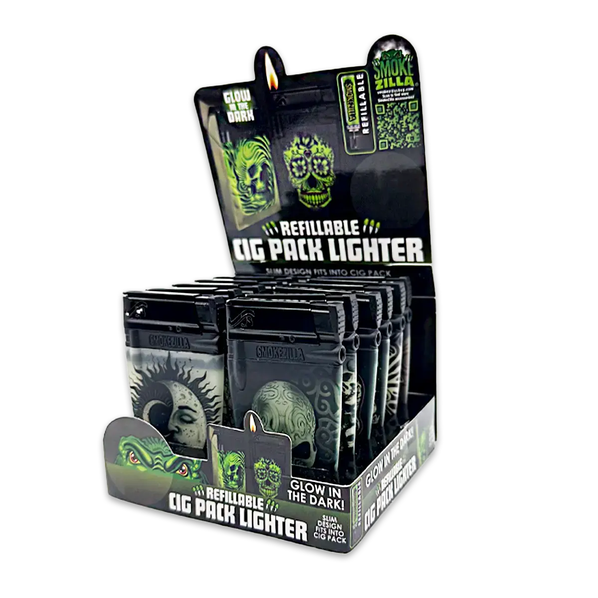 Gid Cigarette Pack Thin Lighter - 12 Pieces Per Retail Ready Display 25284 1