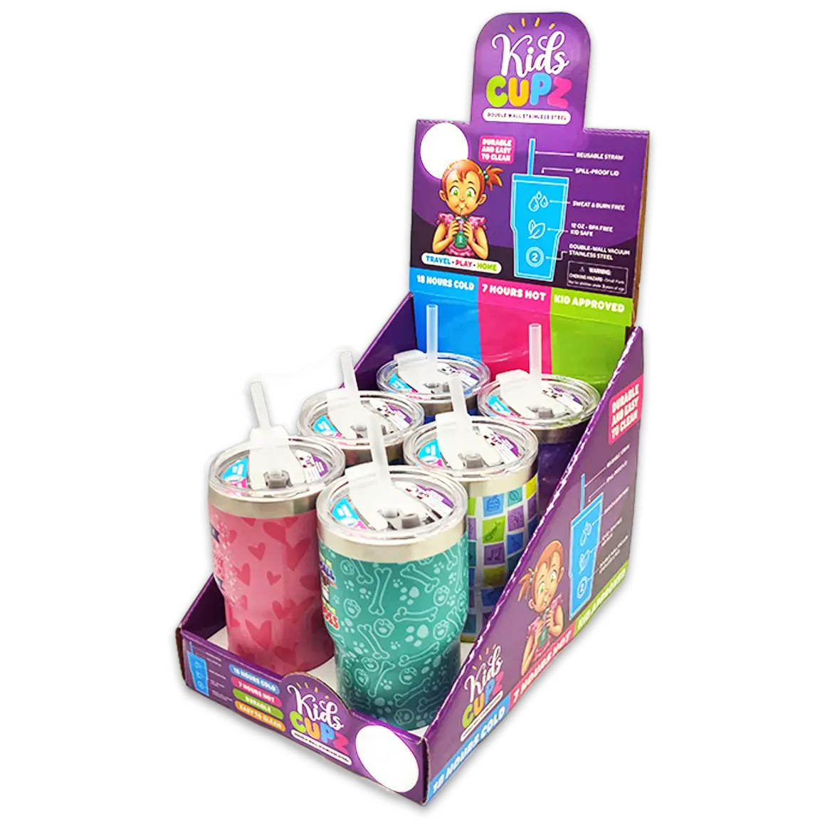 Insulated Kids Cup - 6 Pieces Per Retail Ready Display 25289 1