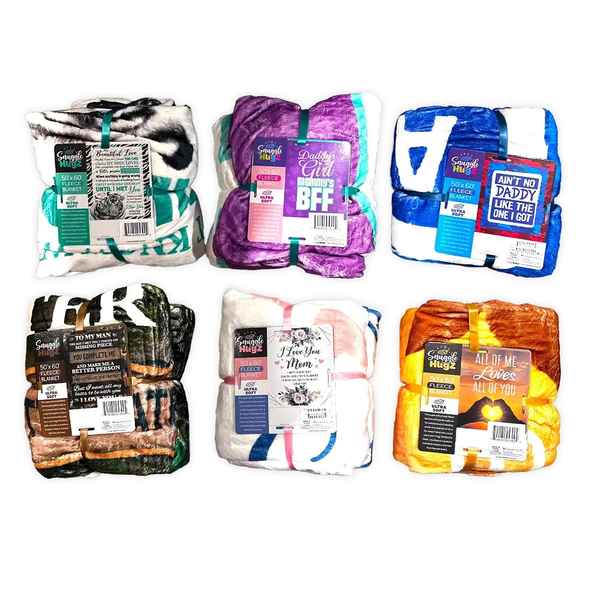 Assorted Blankets Refill - 6 Pieces Per Pack 25300 2