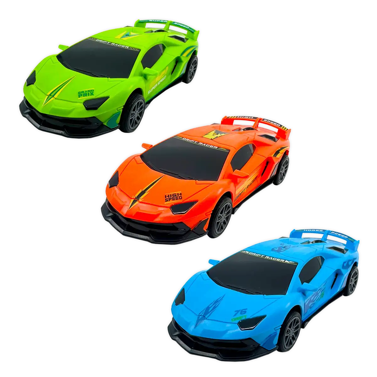 Sideways Drift Racers - 12 Pieces Per Retail Ready Display 25301 2