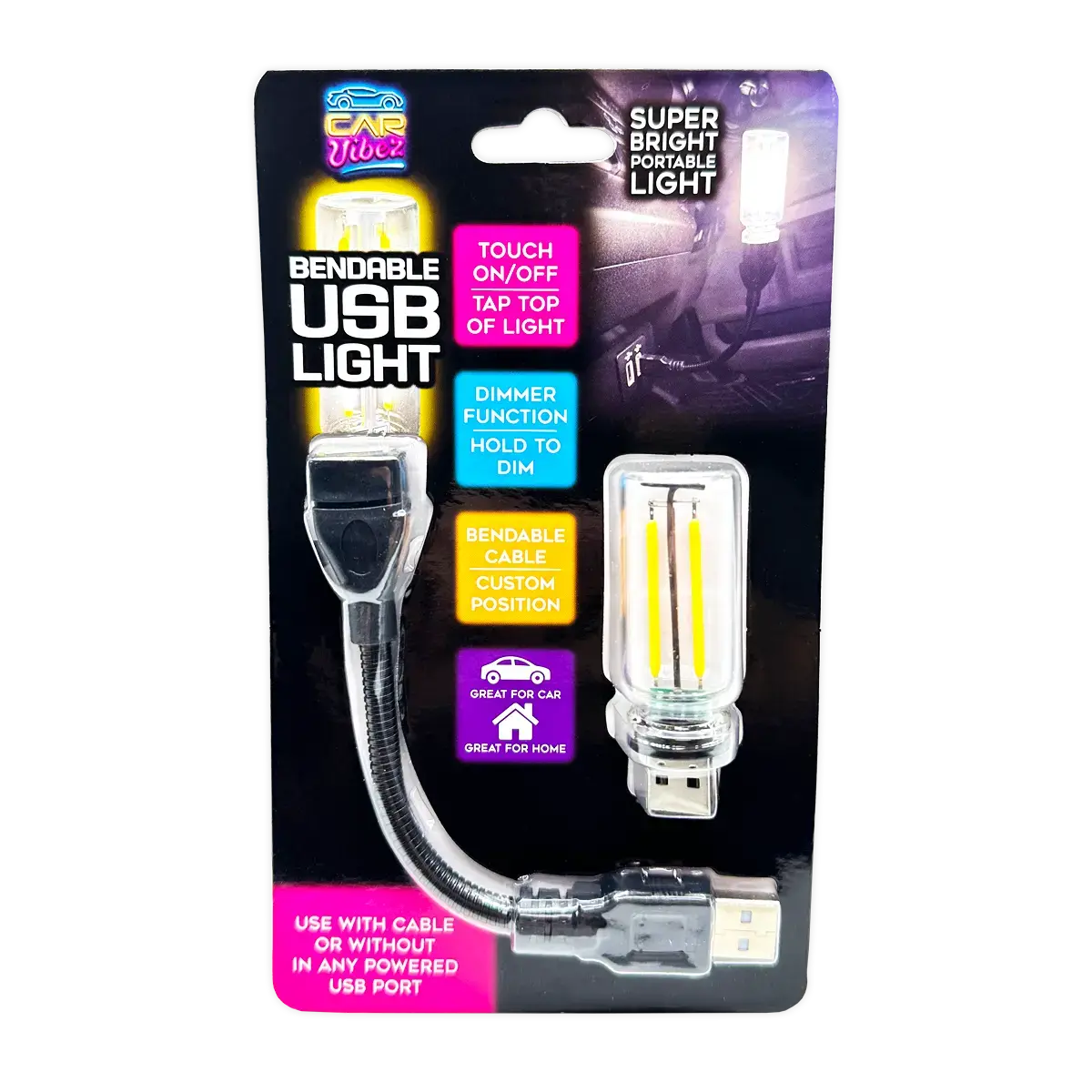 Bendable Usb-A Touch Vintage Lantern Light - 6 Pieces Per Retail Ready Display 25304 2