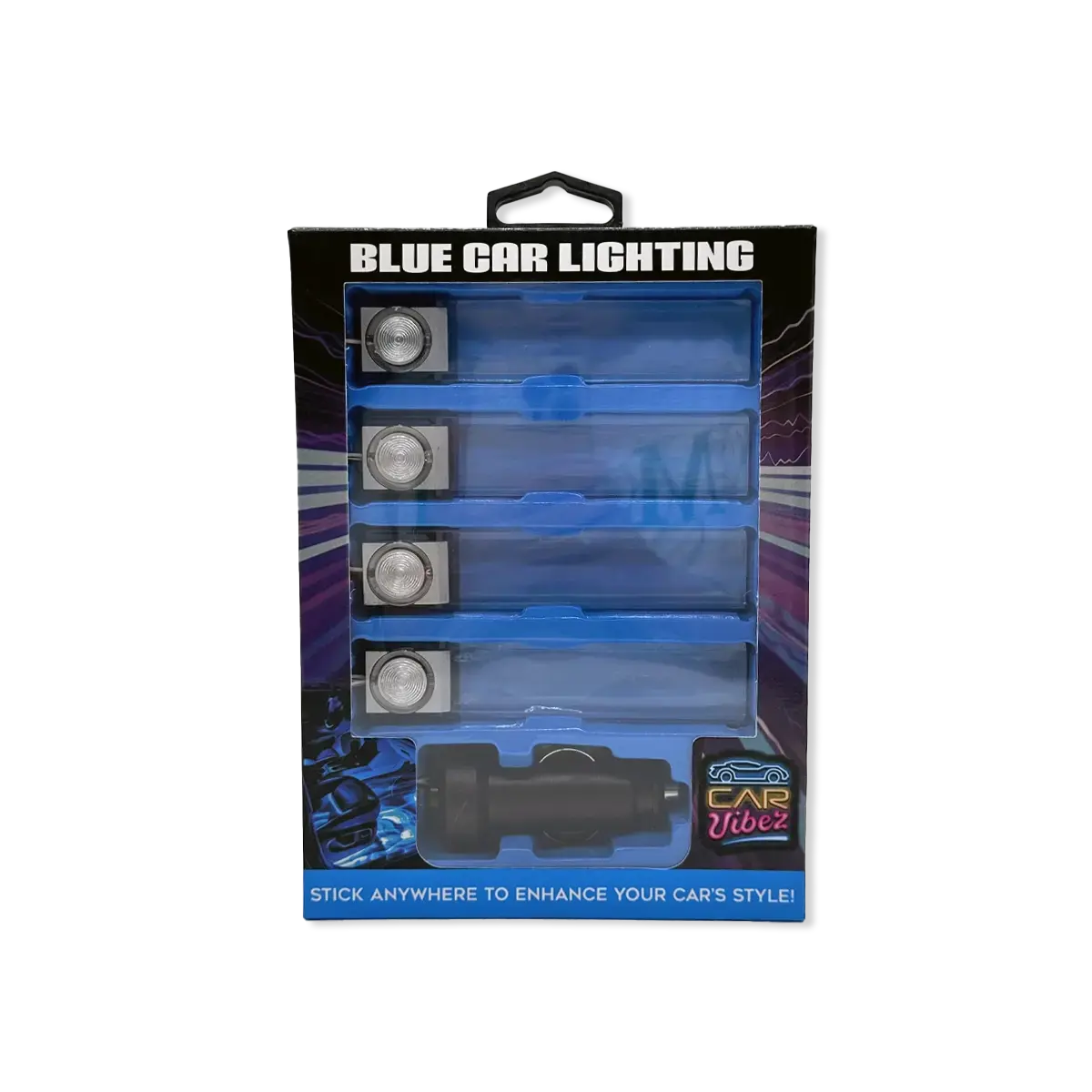 Blue Mood Car Lighting 4 Pack - 6 Pieces Per Retail Ready Display 25348 2