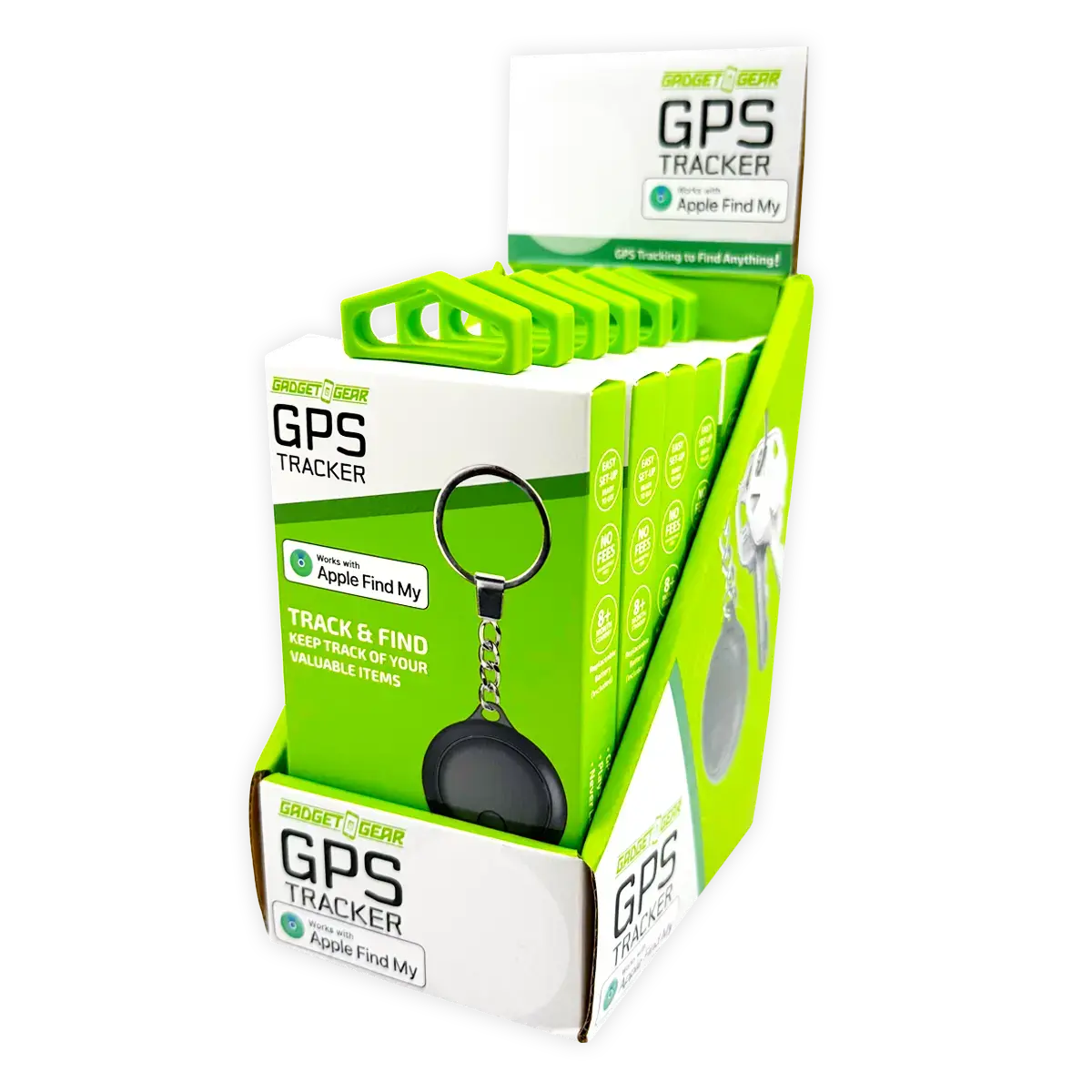 Gps Tracker Key Chain Apple Find My™ Compatible - 6 Pieces Per Retail Ready Display 25483 1