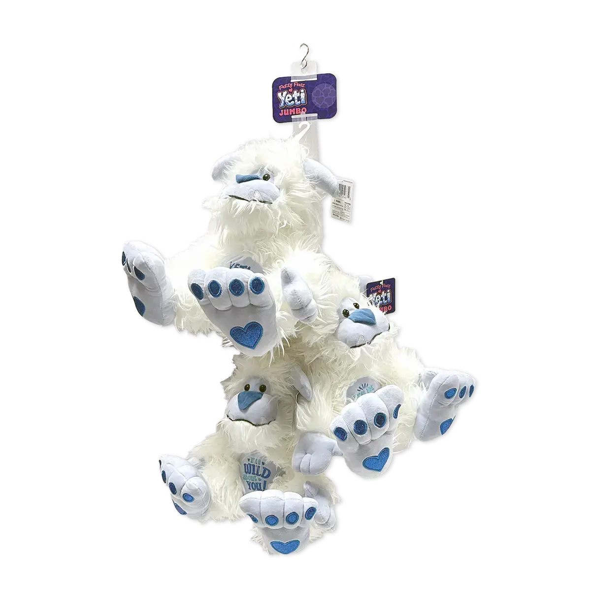 Jumbo Plush Snow Yeti With Merchandising Hang Strip - 3 Pieces Per Pack 25487 1