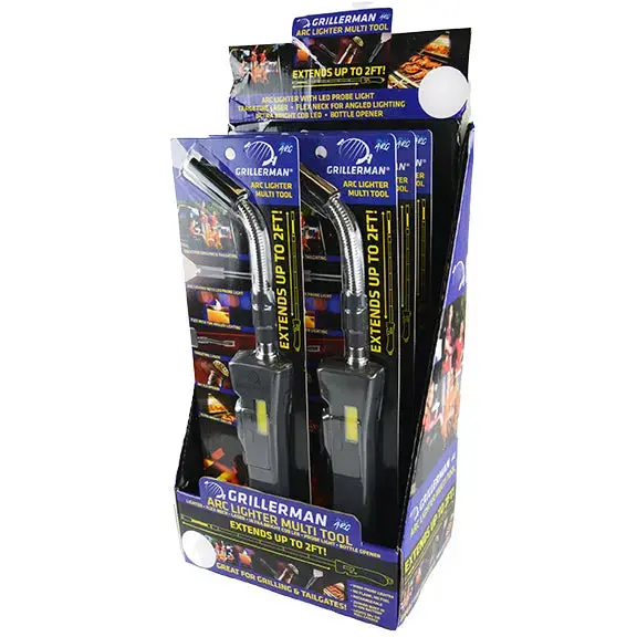 Electric Grill Lighter With Led Light - 6 Pieces Per Retail Ready Display 25631 1