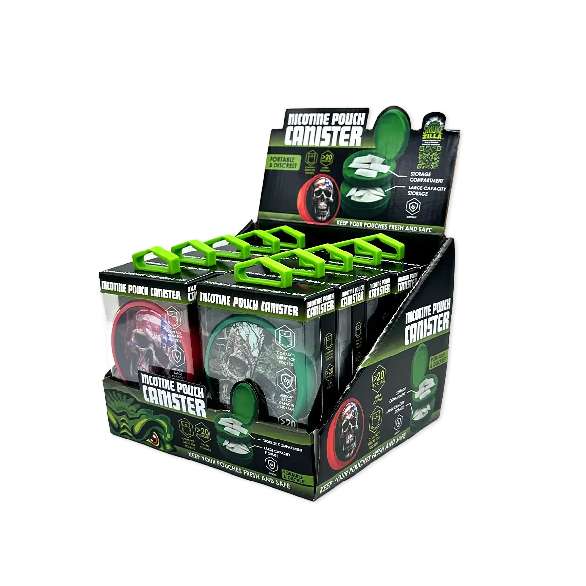 Nicotine Pouch And Storage Canisters - 10 Pieces Per Retail Ready Display 25689 1