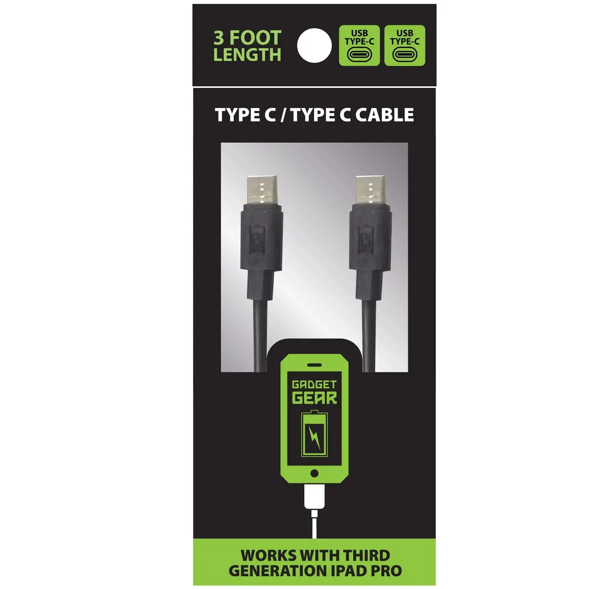 Charging Cable Usb-C To Usb-C 3Ft - 4 Pieces Per Pack 25730 1