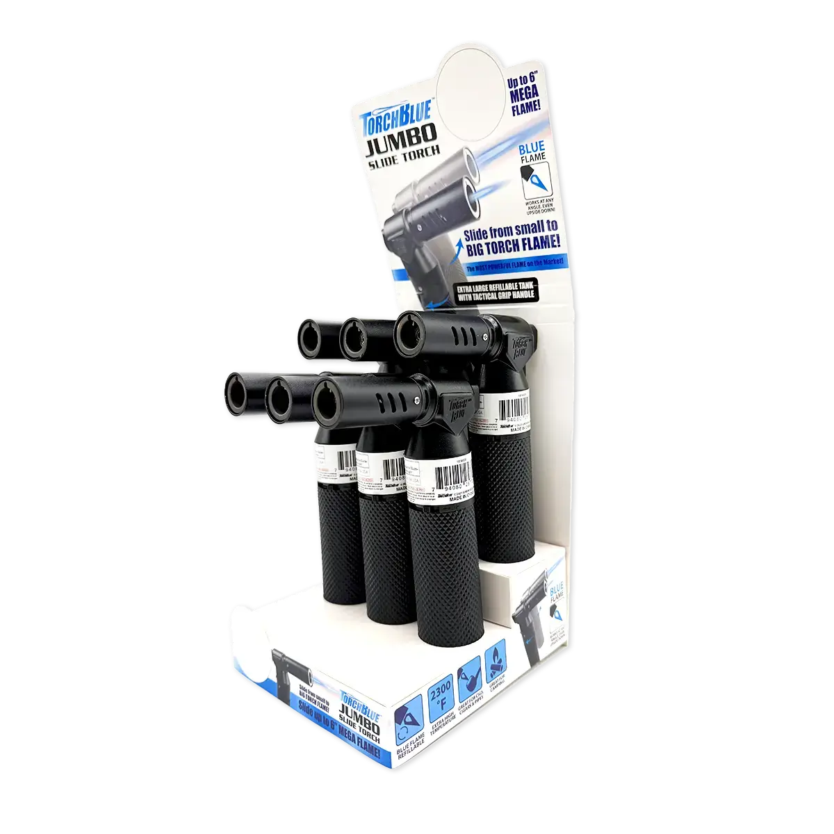Jumbo Slide Torch Lighter - 6 Pieces Per Retail Ready Display 25772 1