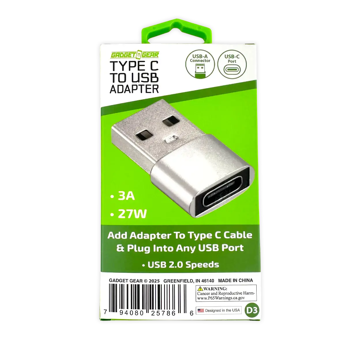 Charging Adapter Usb-C To Usb Converter - 3 Pieces Per Pack 25786 2