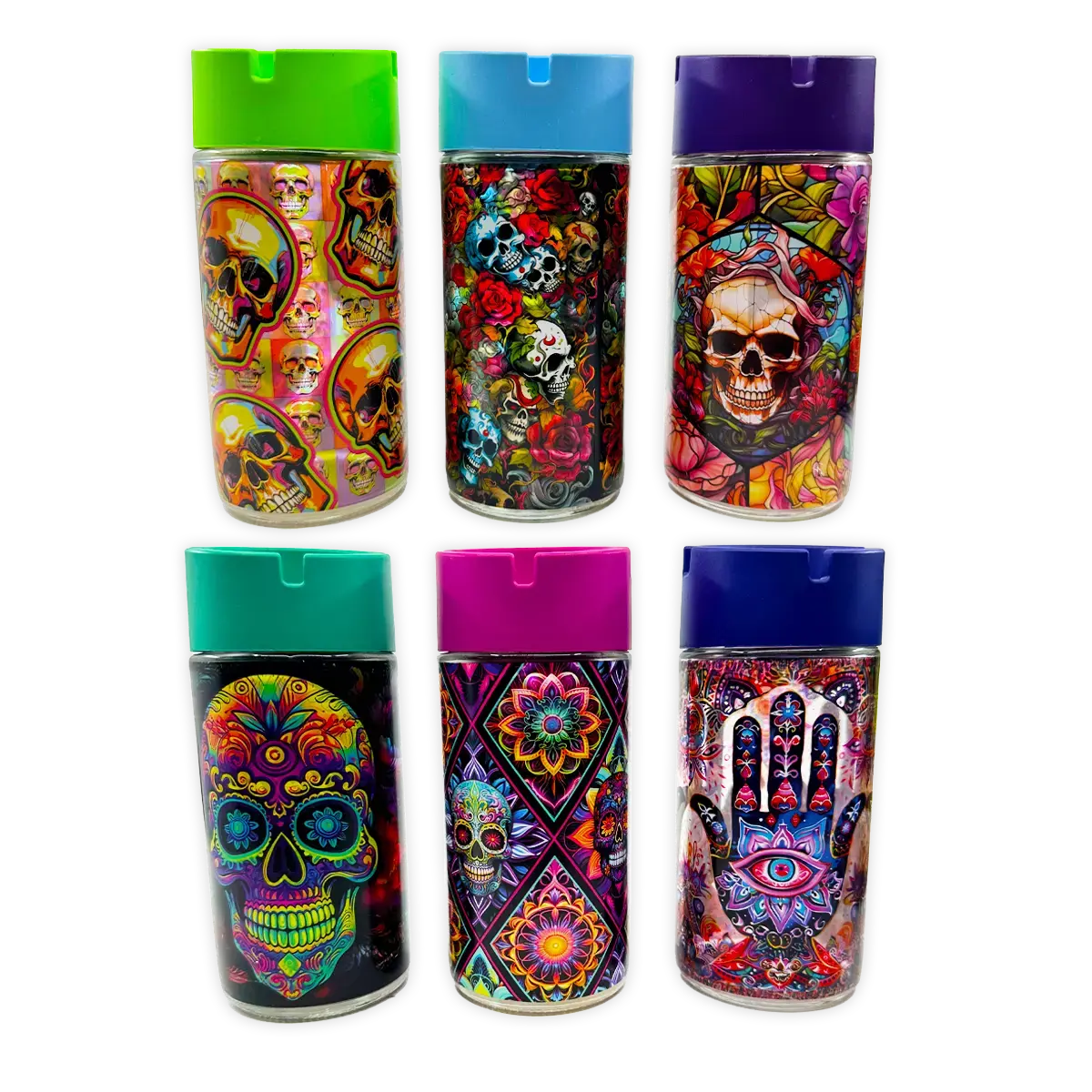 Full Print Glass Butt Bucket Ashtray - 6 Pieces Per Retail Ready Display 25830 2