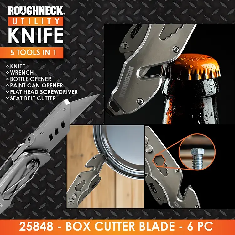 Box Cutter Knife Blade - 6 Pieces Per Retail Ready Display 25848 2
