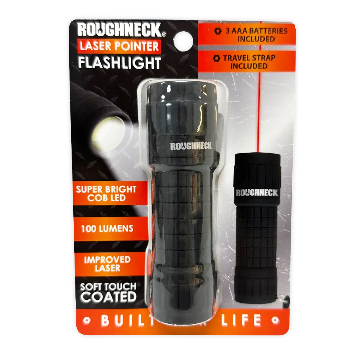 Led Laser Pointer Flashlight With Soft Touch Coating - 6 Pieces Per Retail Ready Display 25919 2