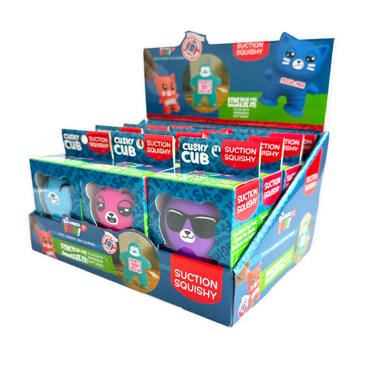Emotional Support Suction Squishy Pals - 12 Pieces Per Retail Ready Display 26106 1