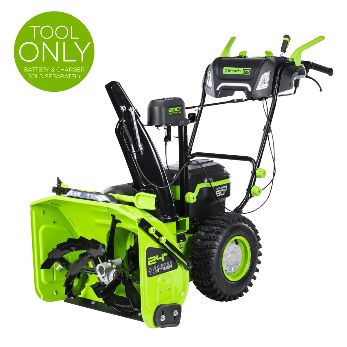 Greenworks 60V 24" Dual Stage Snow Thrower (Tool Only) 1