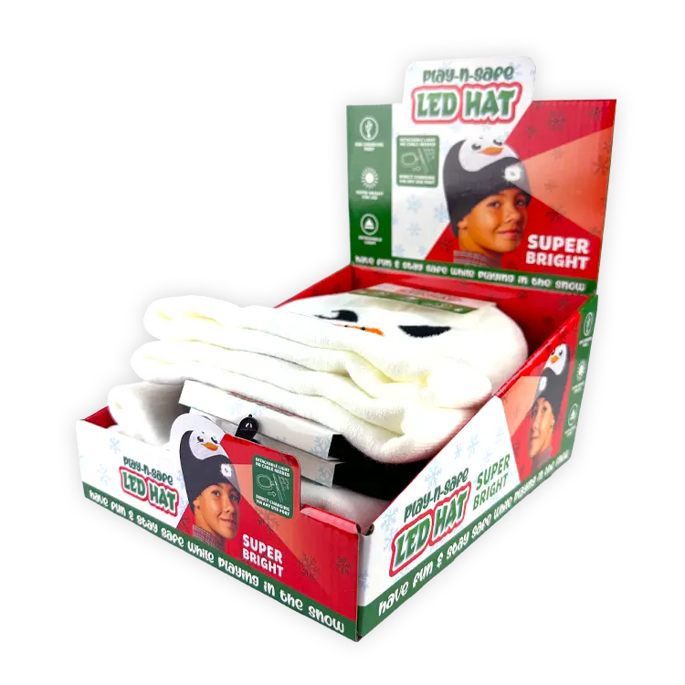 Christmas Led Light Hat - 6 Pieces Per Retail Ready Display 26111 1