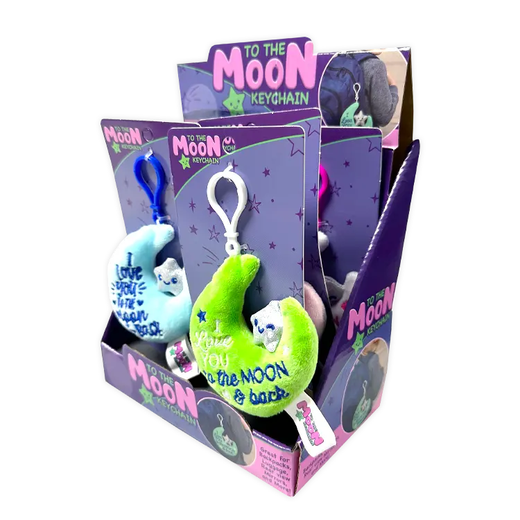 Moon Plush Keychain - 6 Pieces Per Retail Ready Display 26147 1