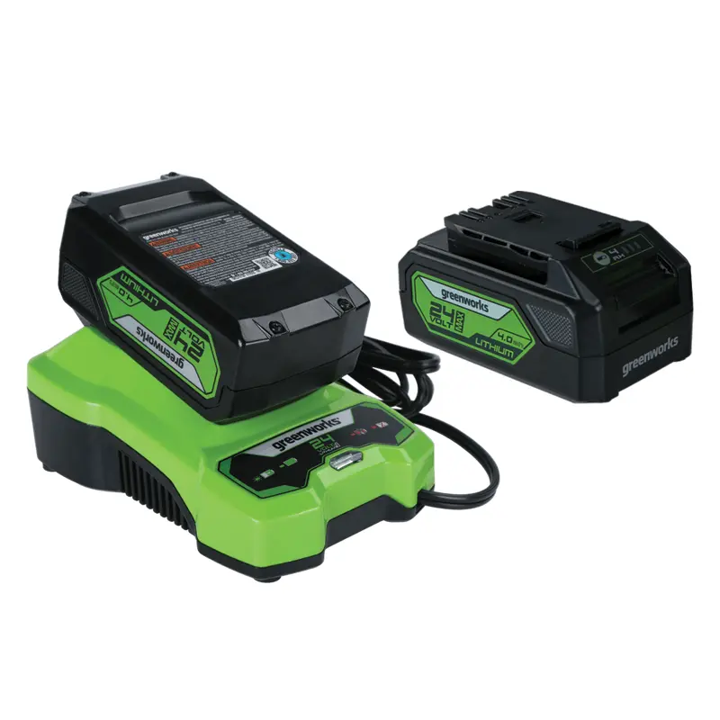 Greenworks 24V Battery Combo Kit With (2) 4Ah Usb Batteries And 2 Amp Charger 1