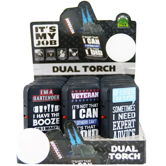 Its My Job Dual Torch Lighter - 15 Pieces Per Retail Ready Display 26151 1
